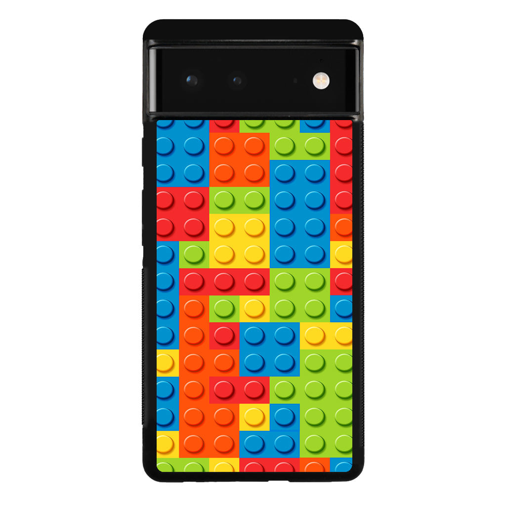 Blocks Rainbow Pattern Google Pixel 6 Case