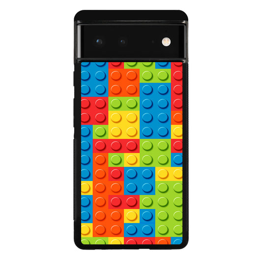 Blocks Rainbow Pattern Google Pixel 6 Case