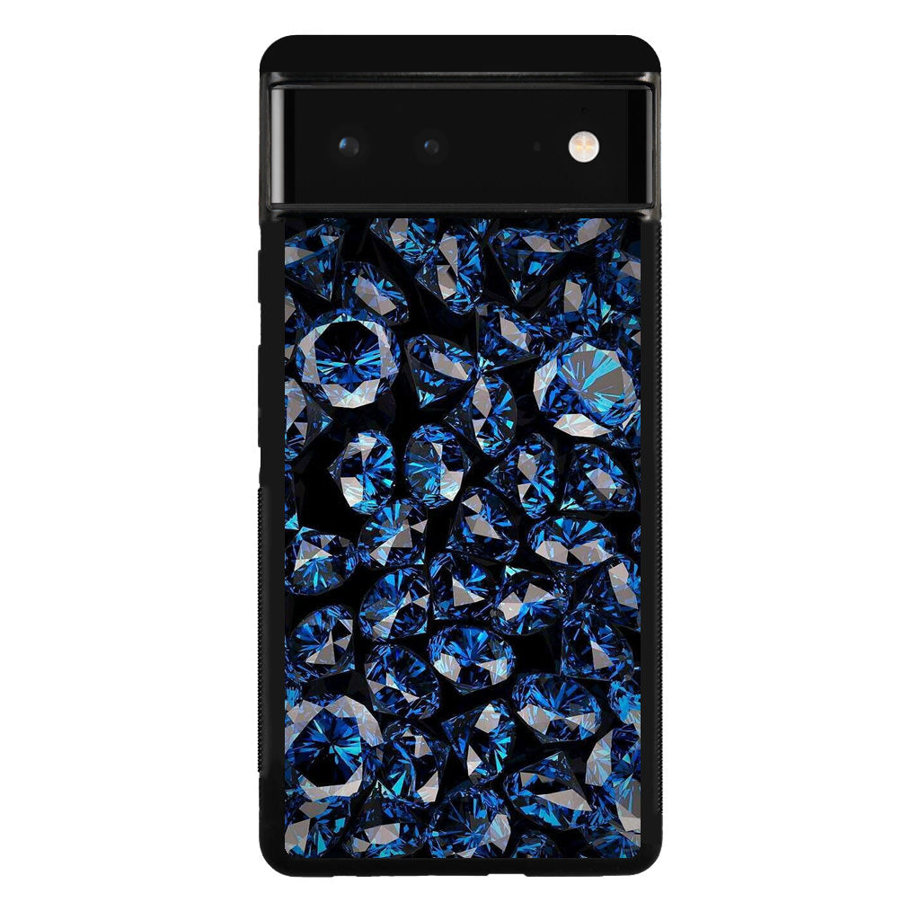 Blue Diamonds Pattern Google Pixel 6 Case