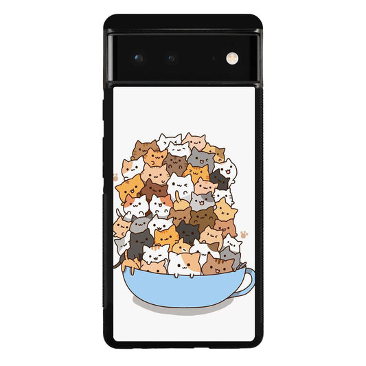 Cats on A Bowl Google Pixel 6 Case