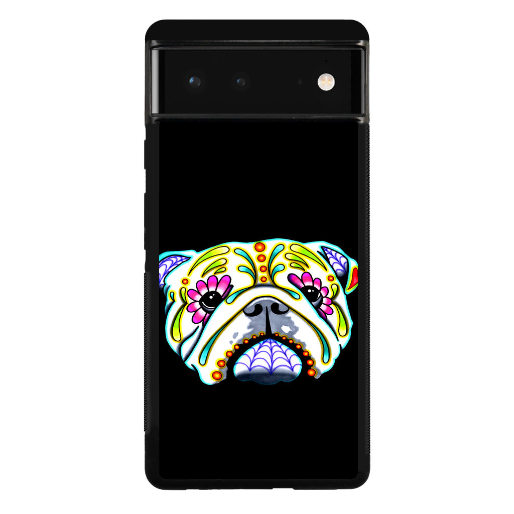 Colorful Bulldog Art Google Pixel 6 Case