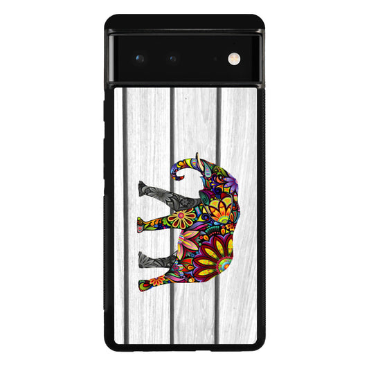 Colorful Elephant Flower Google Pixel 6 Case