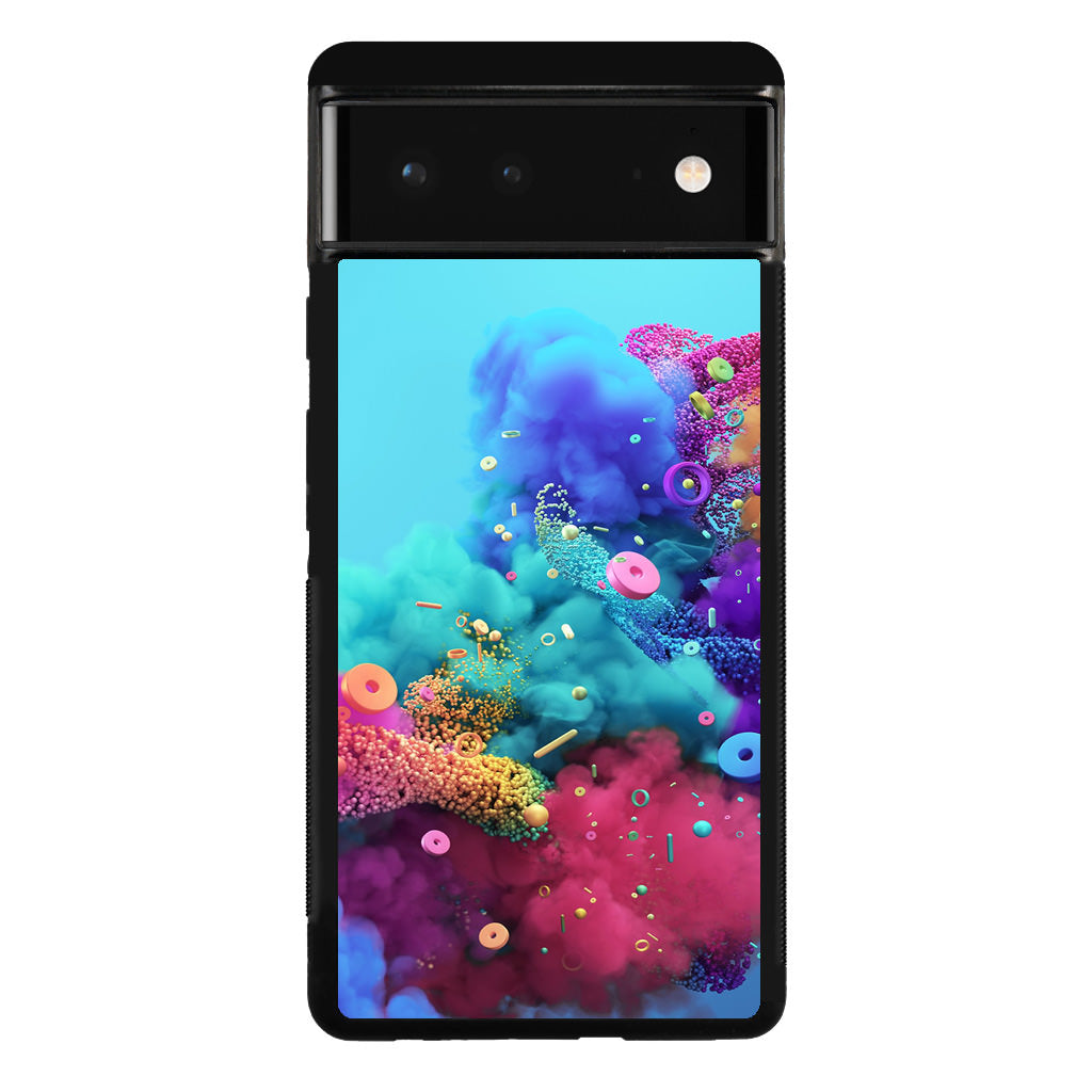 Colorful Smoke Boom Google Pixel 6 Case