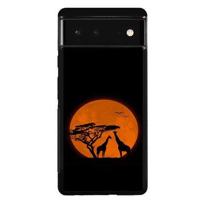 Giraffes Silhouette Google Pixel 6 Case