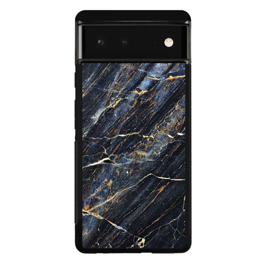 Golden Black Marble Google Pixel 6 Case