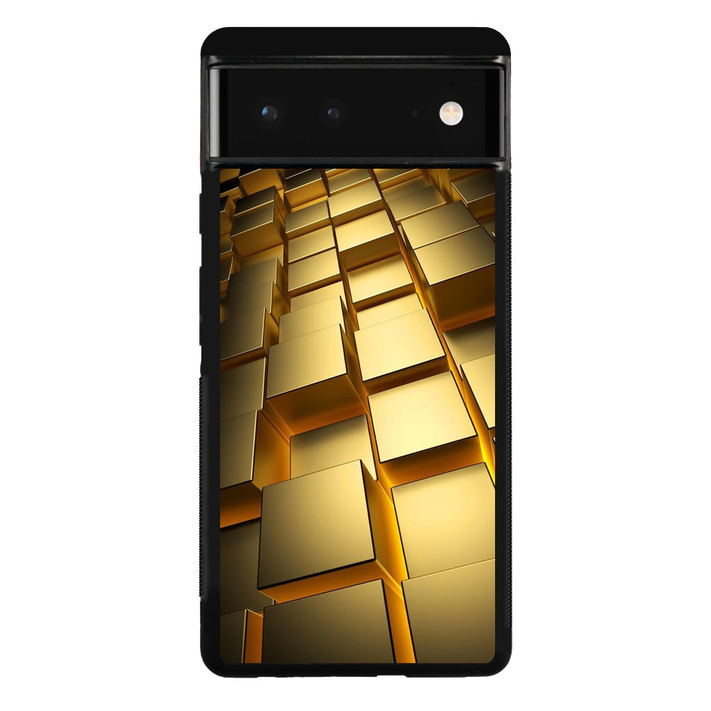 Golden Cubes Google Pixel 6 Case