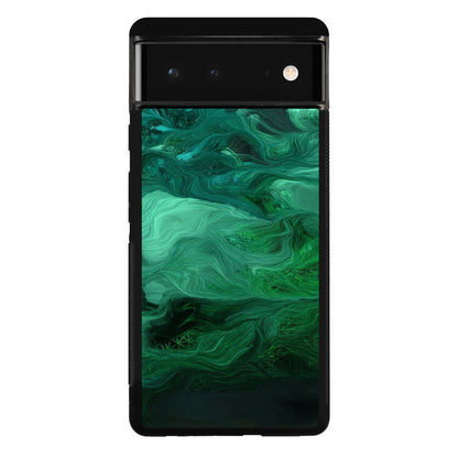 Green Abstract Art Google Pixel 6 Case