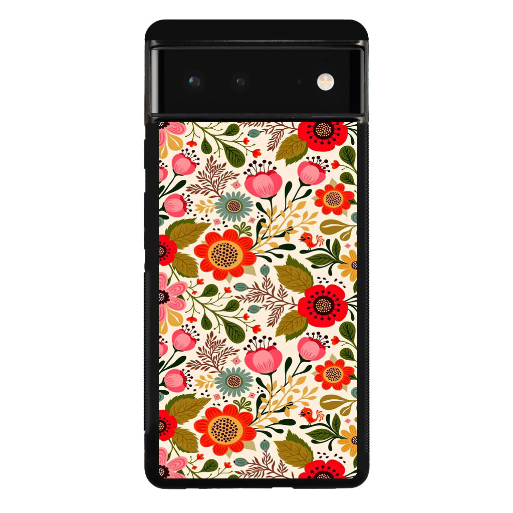 Hello Spring Pattern Google Pixel 6 Case