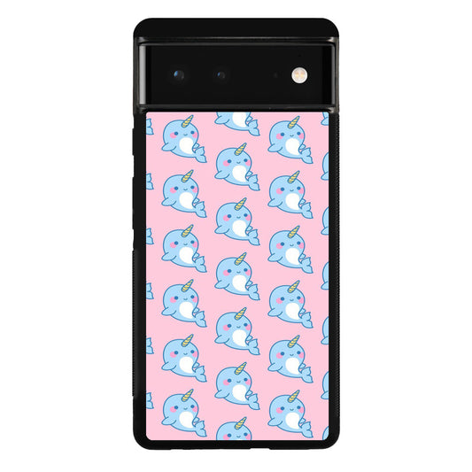 Horned Whales Pattern Google Pixel 6 Case