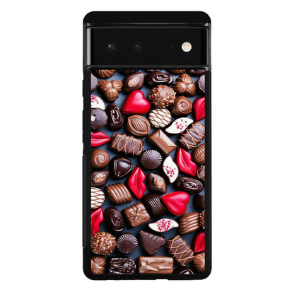 I Love Choco Pattern Google Pixel 6 Case