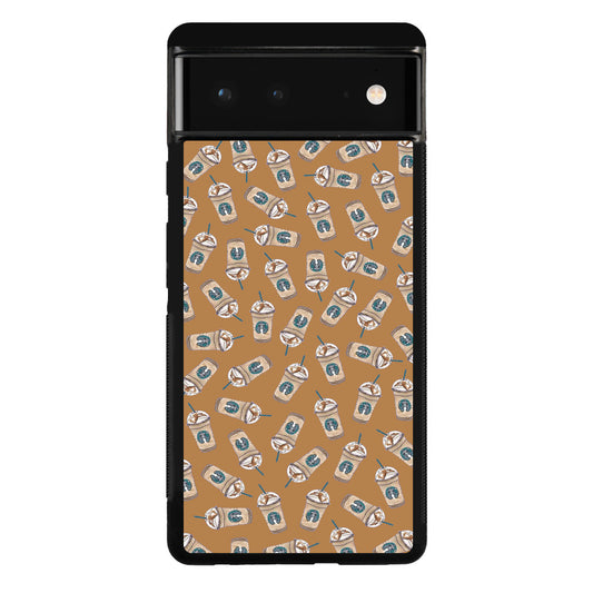 Iced Cappuccinos Lover Pattern Google Pixel 6 Case