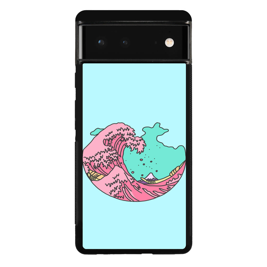 Japanese Pastel Wave Google Pixel 6 Case