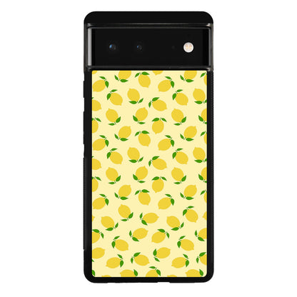 Lemons Fruit Pattern Google Pixel 6 Case