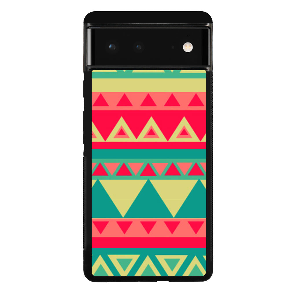 Old Aztec Pattern Google Pixel 6 Case