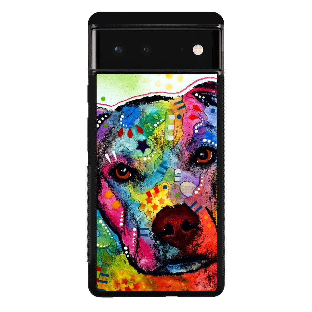 Pitbull Love Painting Google Pixel 6 Case