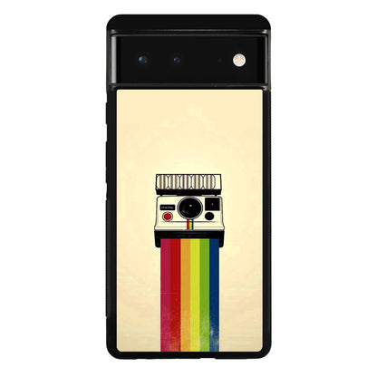 Polaroid Camera Colorful Rainbow Google Pixel 6 Case