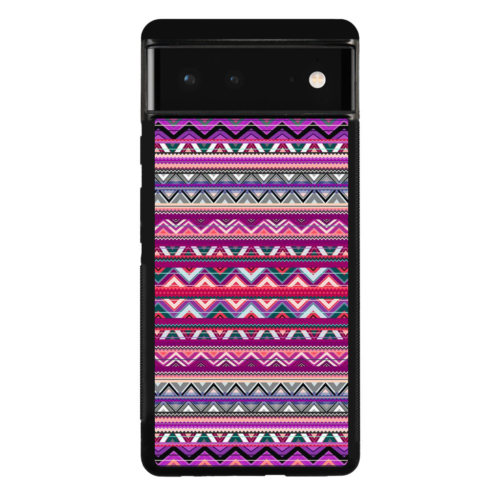 Purple Aztec Art Google Pixel 6 Case