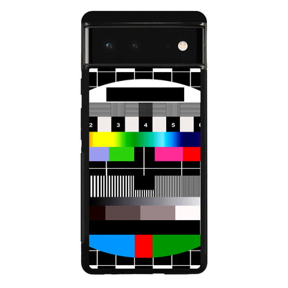 Scheme Pause TV Colorful Mesh Google Pixel 6 Case