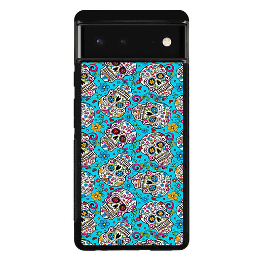 Skull Floral Sugar Google Pixel 6 Case