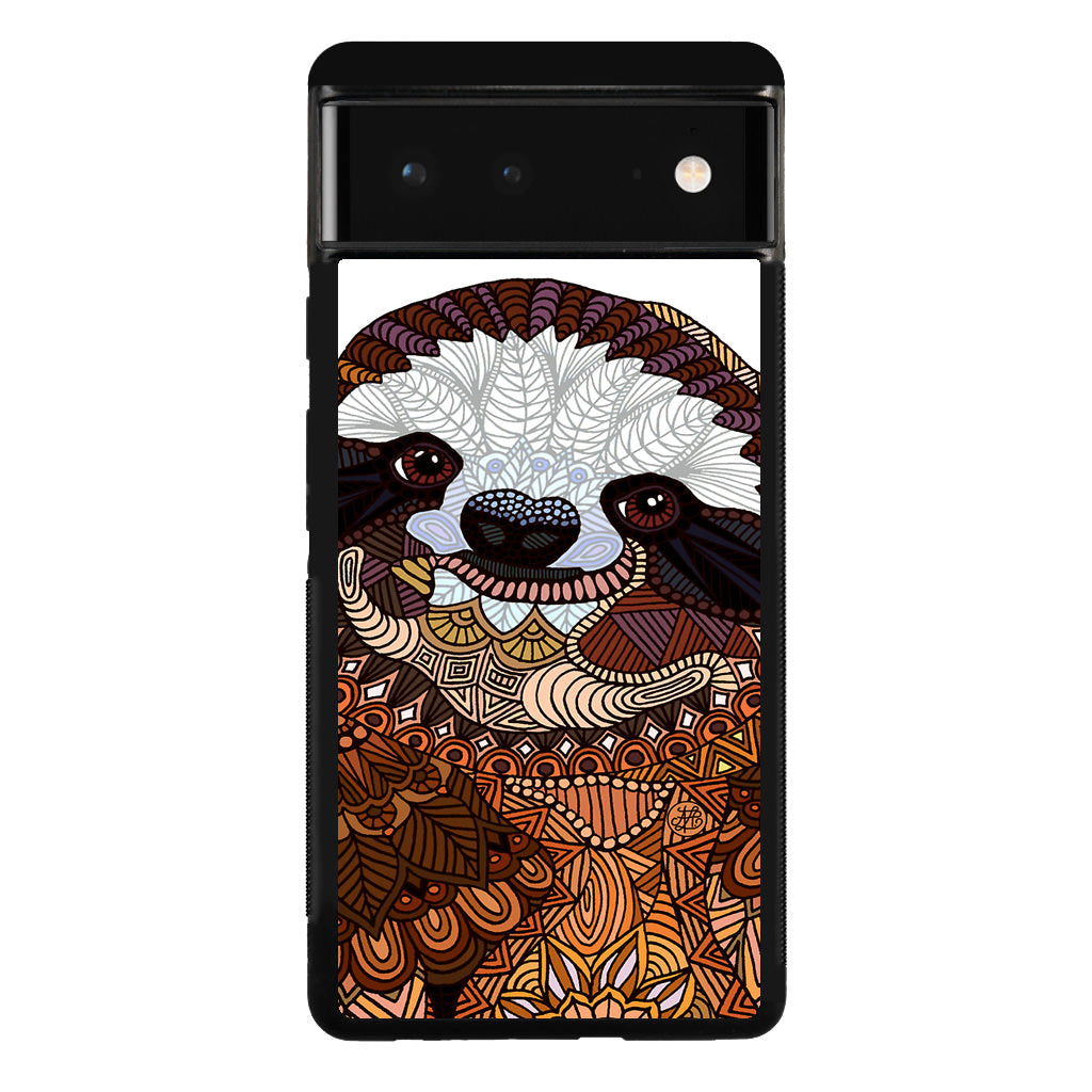 Sloth Ethnic Pattern Google Pixel 6 Case