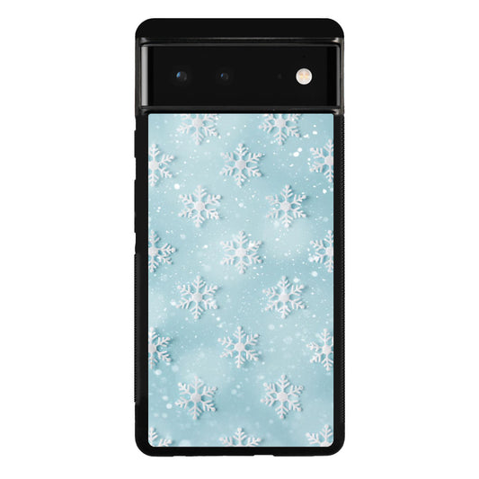 Snowflakes Pattern Google Pixel 6 Case