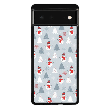 Snowmans Pattern Google Pixel 6 Case