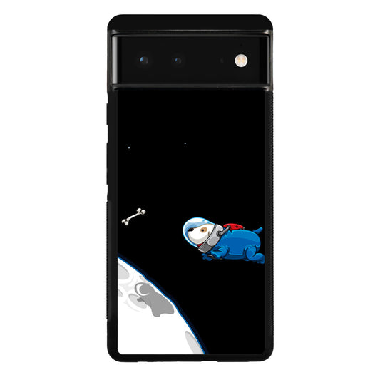 Space Dog Chasing A Bone Google Pixel 6 Case