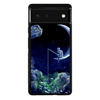 Tardis Walking To The Moon Google Pixel 6 Case