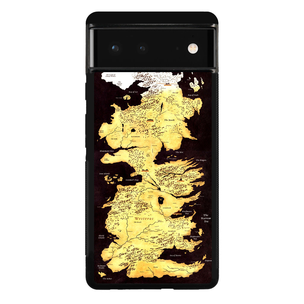 Westeros Map Google Pixel 6 Case