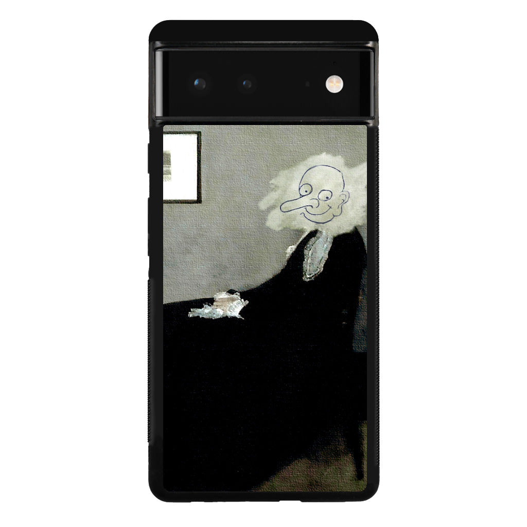 Whistler's Mother by Mr. Bean Google Pixel 6 Case