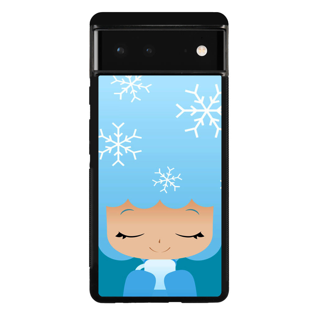 Winter Afro Girl Google Pixel 6 Case