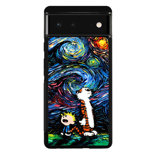 Calvin Art At Starry Night Google Pixel 6 Case