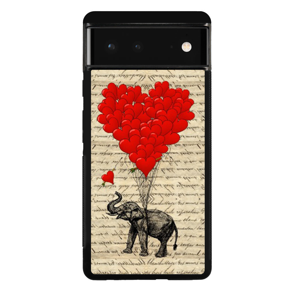 Elephant And Heart Google Pixel 6 Case