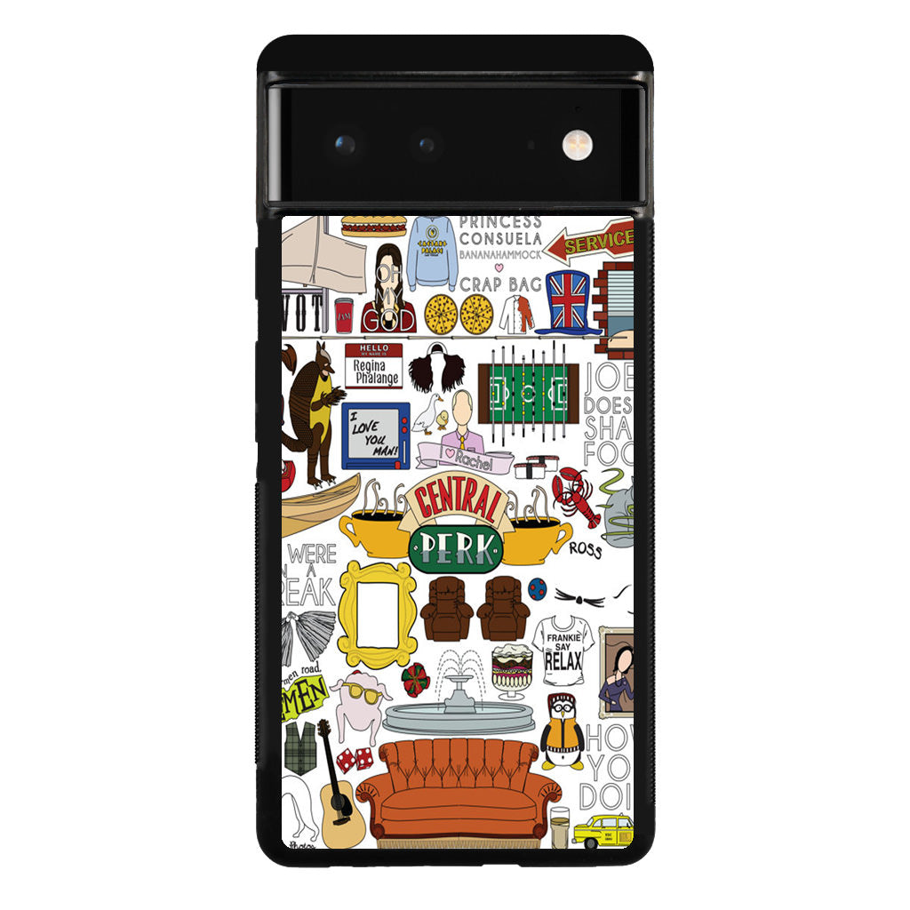 Friends TV Show Central Perk Sticker Google Pixel 6 Case