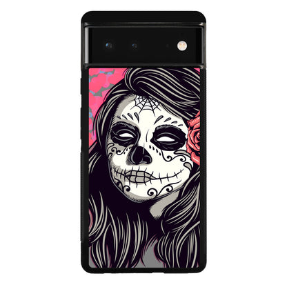 Girl Skull Flower Google Pixel 6 Case