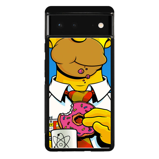 Homer Eats Donut Google Pixel 6 Case