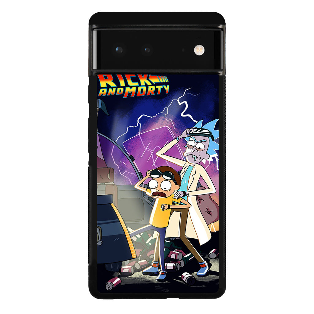 Rick And Morty Back To The Future Google Pixel 6 Case