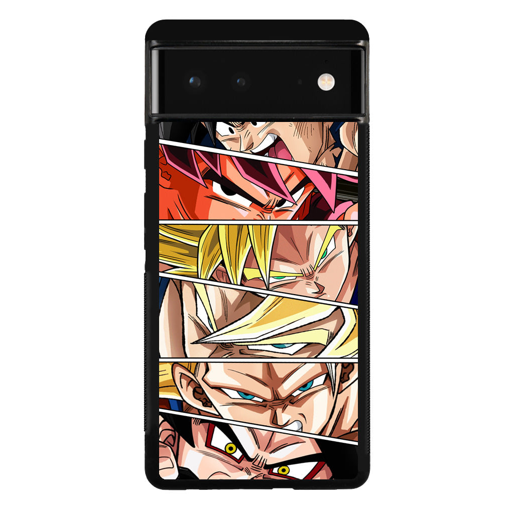 Son Goku Forms Google Pixel 6 Case