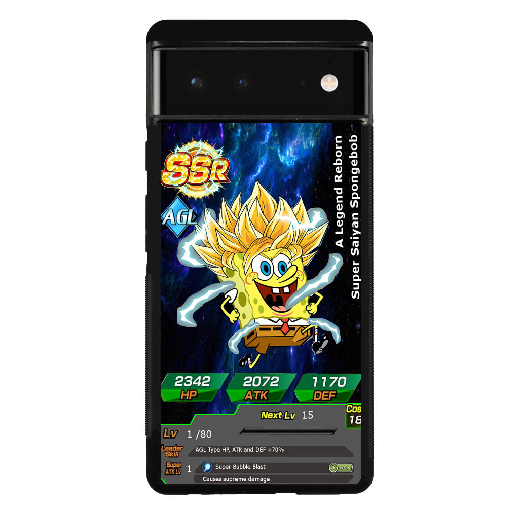 Super Saiyan Spongebob Card Google Pixel 6 Case