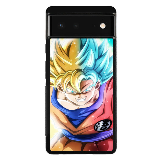 Goku SSJ 1 to SSJ Blue Google Pixel 6 Case