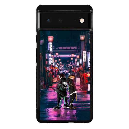 Tanjiro And Zenitsu in Style Google Pixel 6 Case