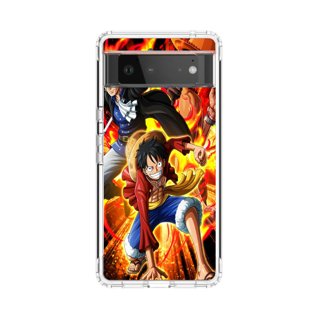 Ace Sabo Luffy Brotherhood Google Pixel 6 Case