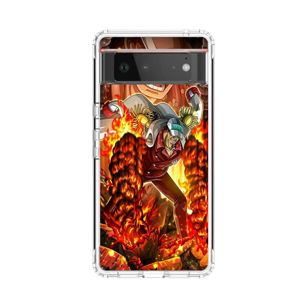 Akainu Exploding Volcano Google Pixel 6 Case