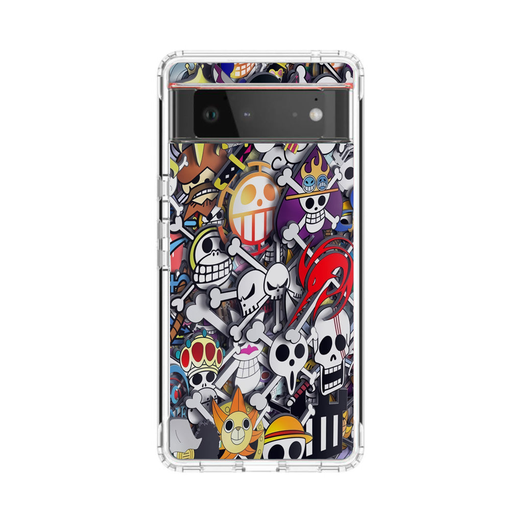 All Pirate Symbols One Piece Google Pixel 6 Case