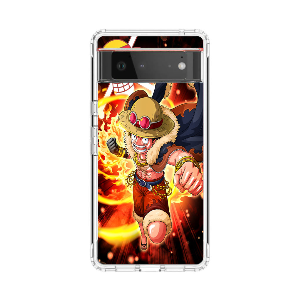 Luffy Red Hawk Punch Google Pixel 6 Case