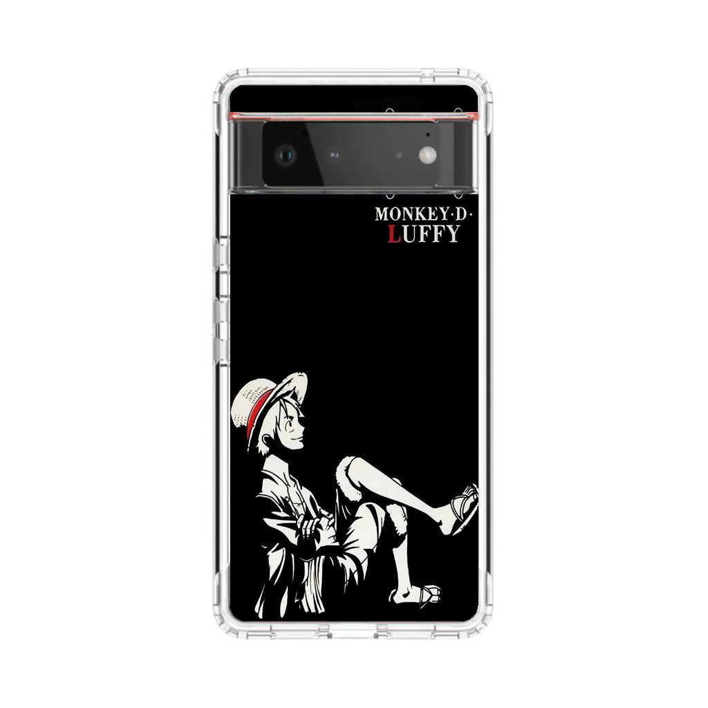 Monkey D Luffy Black And White Google Pixel 6 Case