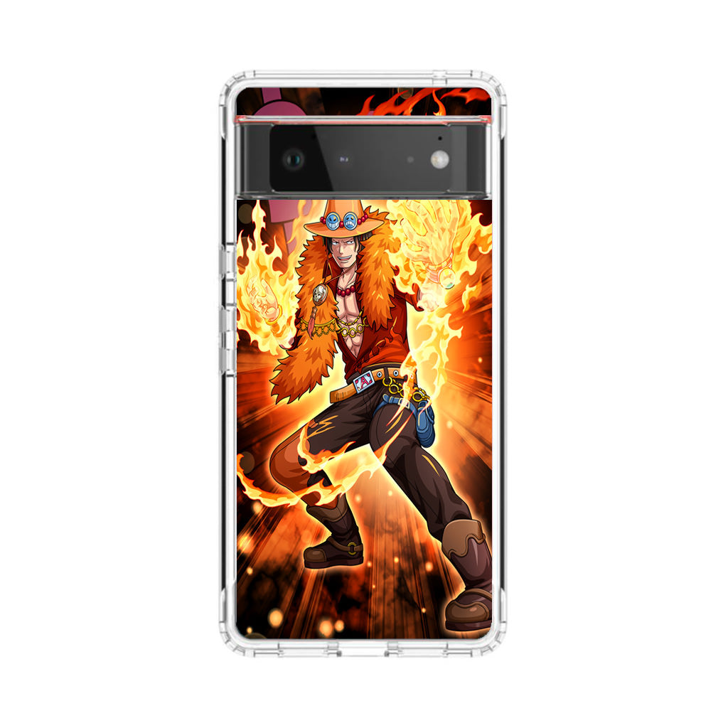 Portgas D Ace Fire Power Google Pixel 6 Case