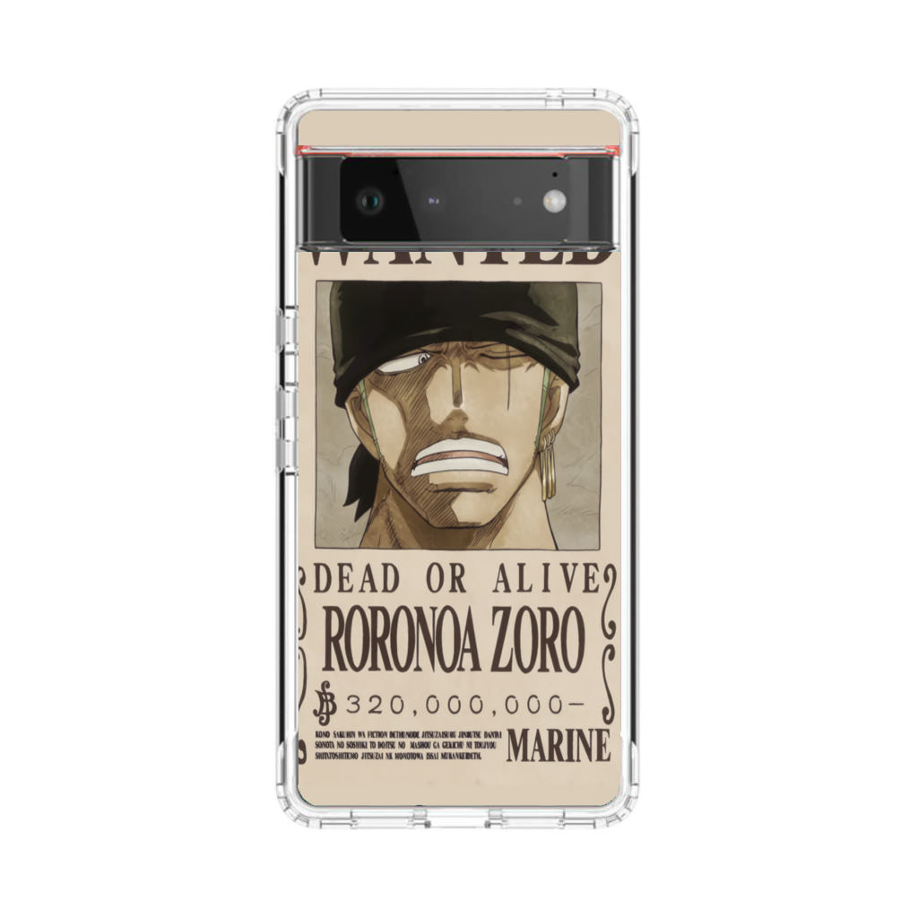 Roronoa Zoro Bounty Google Pixel 6 Case