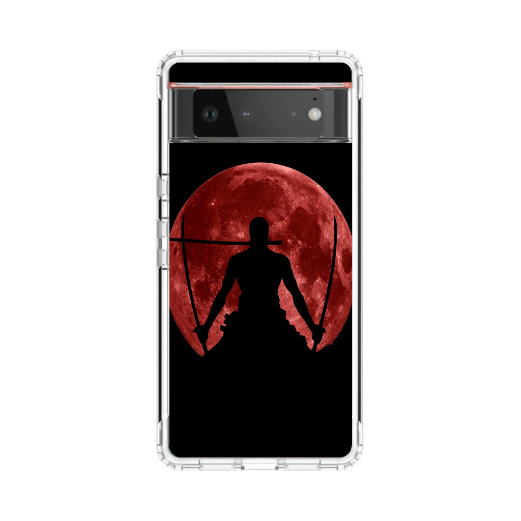 Silhouette Of Zoro In Santoryu Mode Google Pixel 6 Case