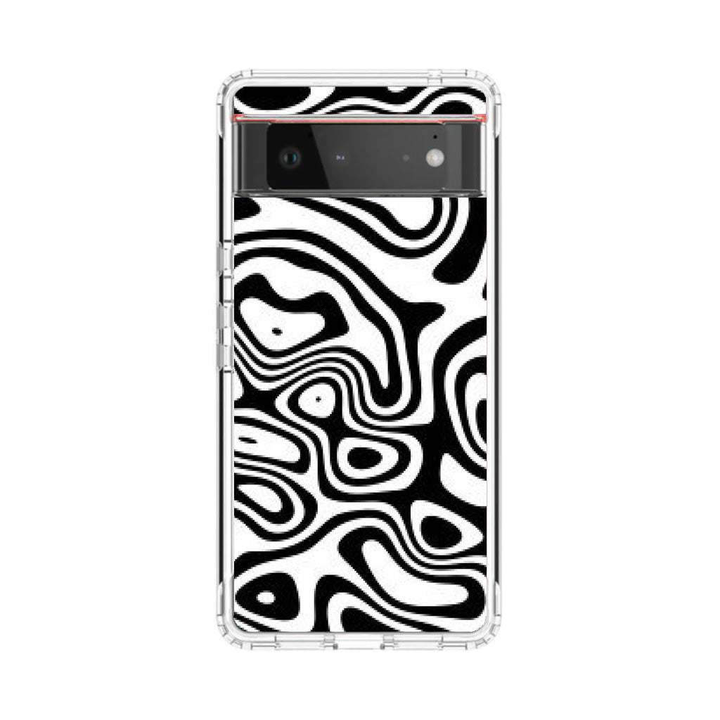 Abstract Black and White Background Google Pixel 6 Case